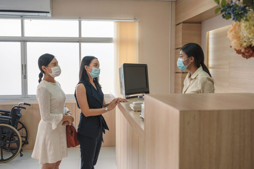 Finding an English-Speaking Doctor in Japan patients wearing face mask contact for treatment sickness with r